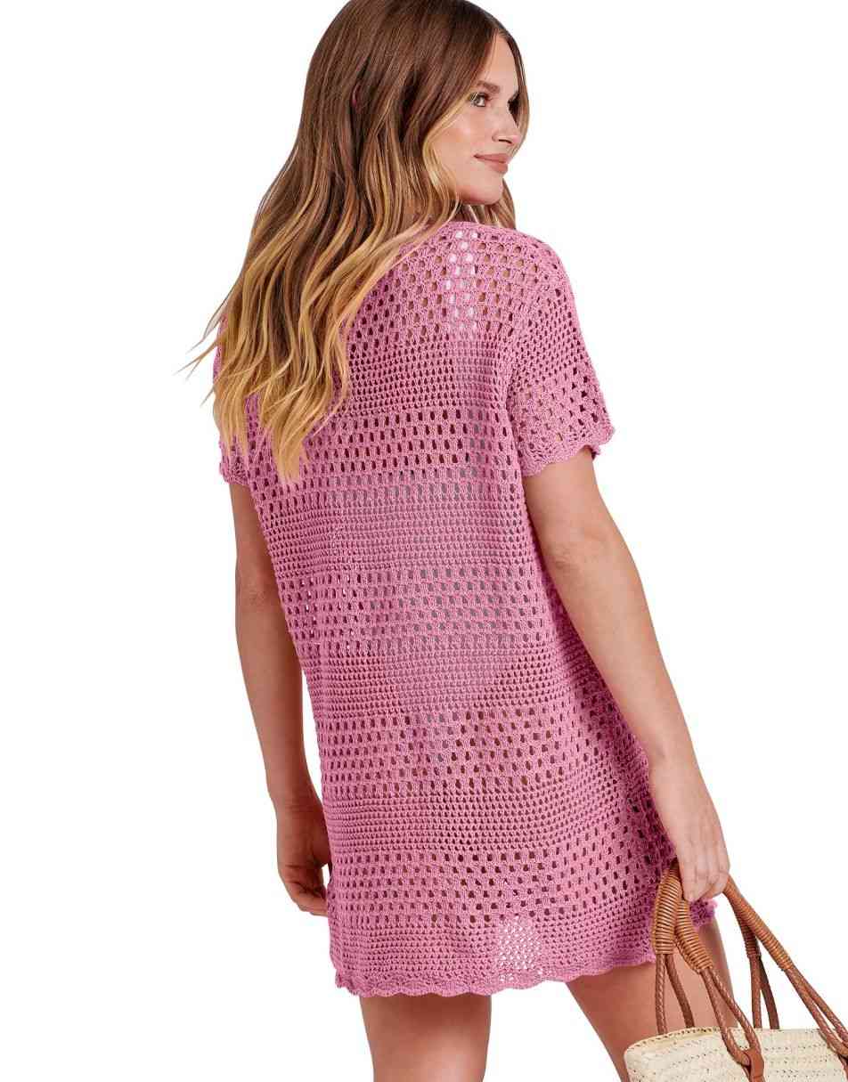 Women Swimsuit Crochet Swim Cover Up Summer Bathing Suit Swimwear Beach Dress