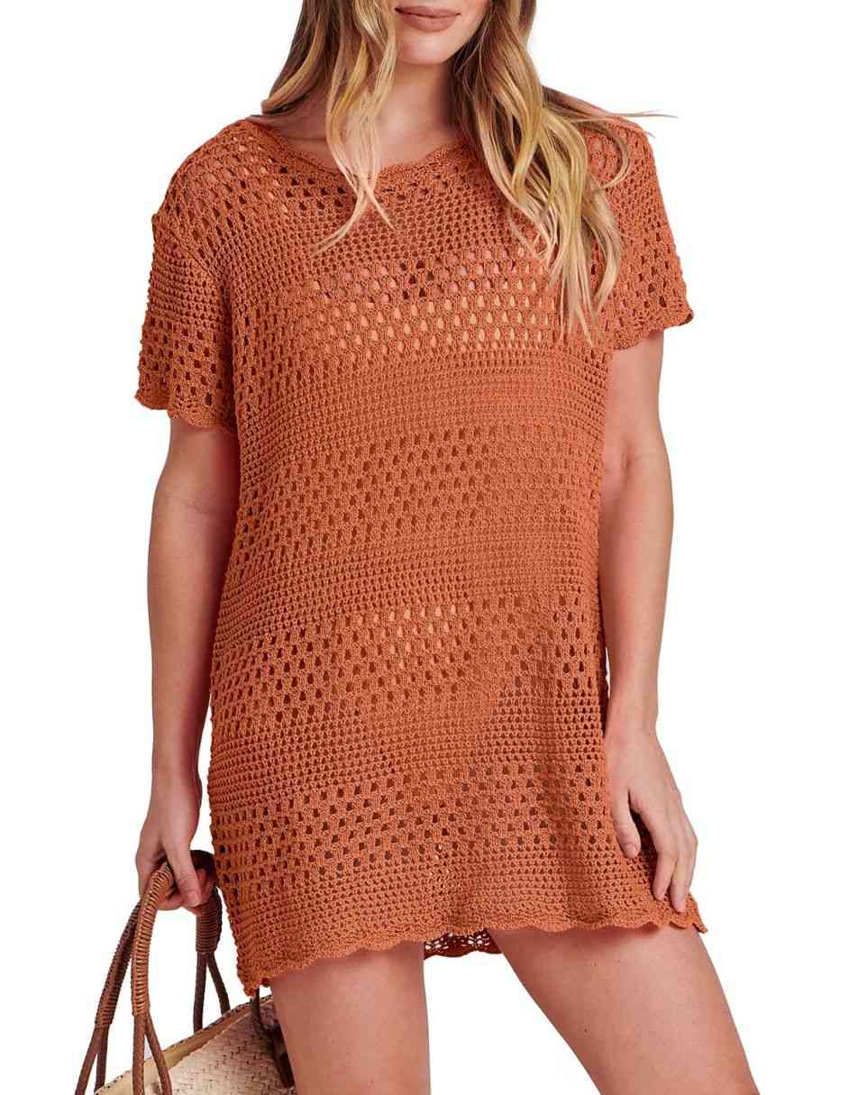 Women Swimsuit Crochet Swim Cover Up Summer Bathing Suit Swimwear Beach Dress