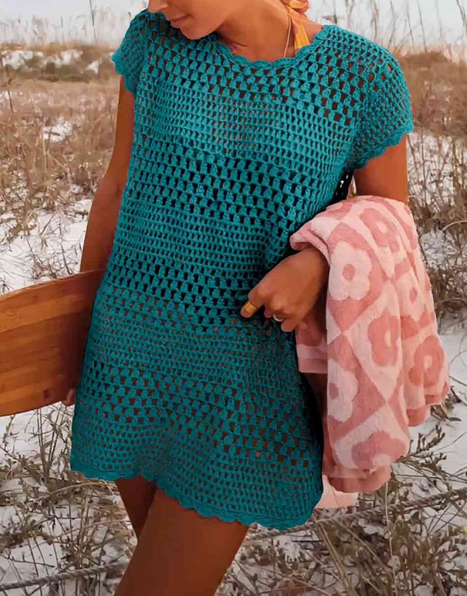 Women Swimsuit Crochet Swim Cover Up Summer Bathing Suit Swimwear Beach Dress