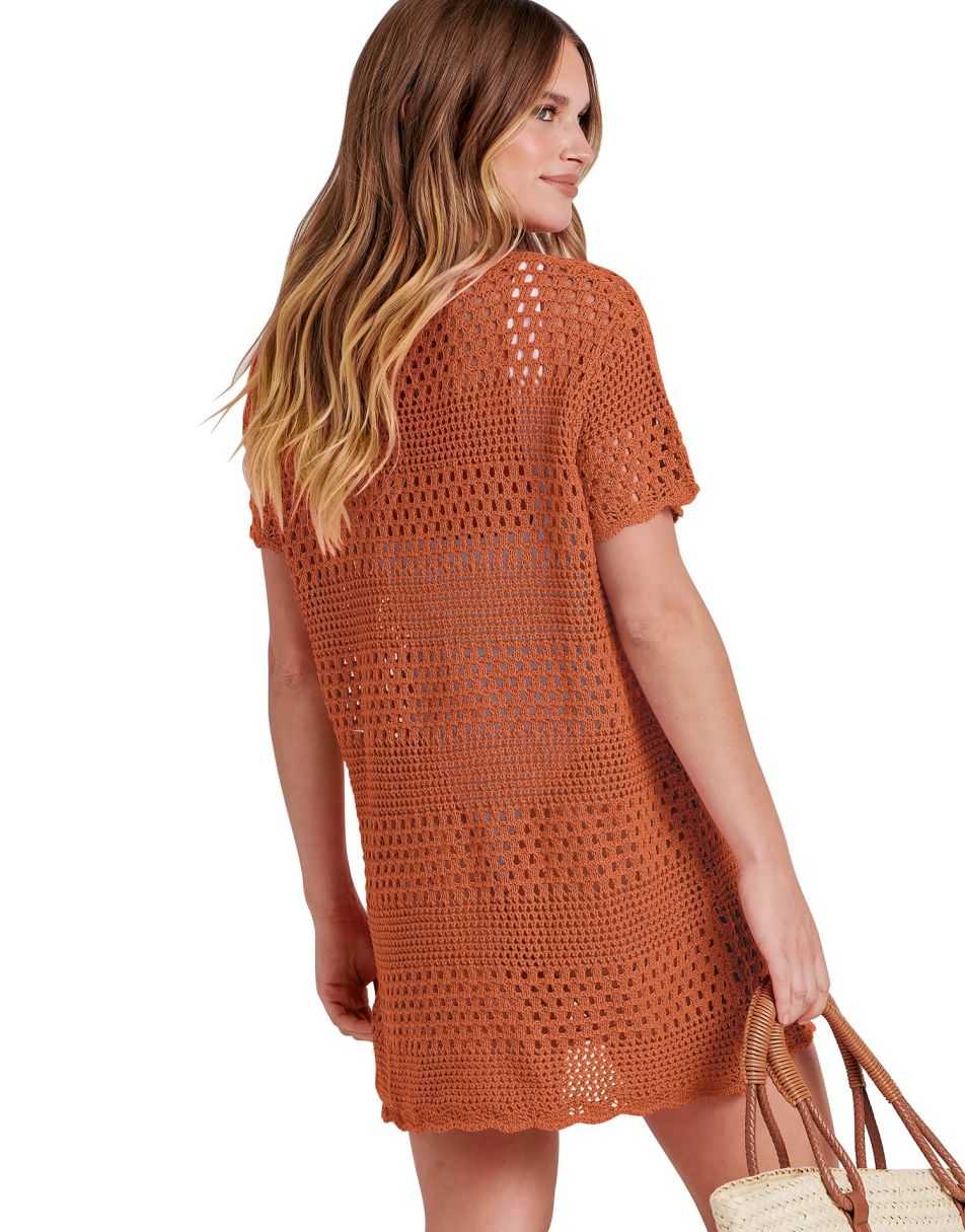 Women Swimsuit Crochet Swim Cover Up Summer Bathing Suit Swimwear Beach Dress