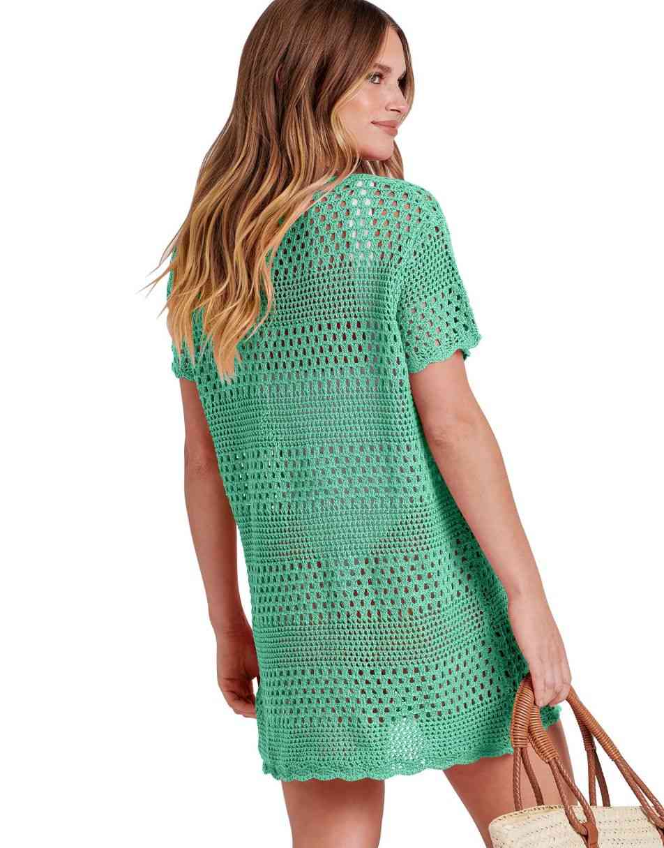 Women Swimsuit Crochet Swim Cover Up Summer Bathing Suit Swimwear Beach Dress