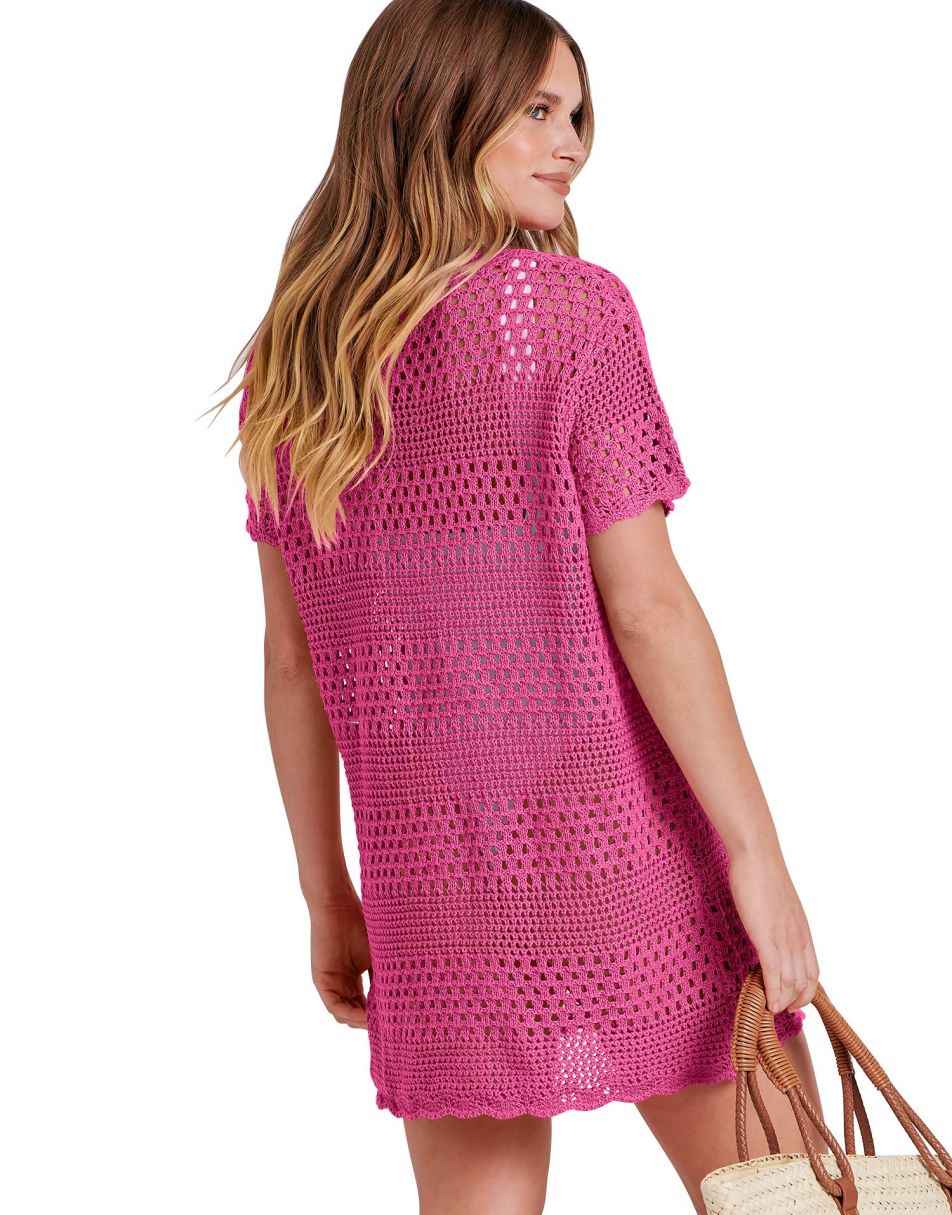 Women Swimsuit Crochet Swim Cover Up Summer Bathing Suit Swimwear Beach Dress