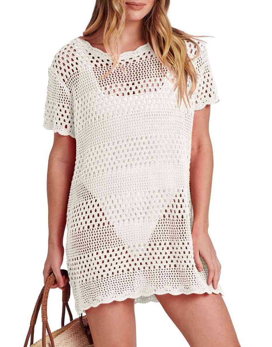 Women Swimsuit Crochet Swim Cover Up Summer Bathing Suit Swimwear Beach Dress